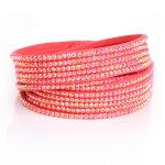 Just Crystals Armband 4-AB Roze-0