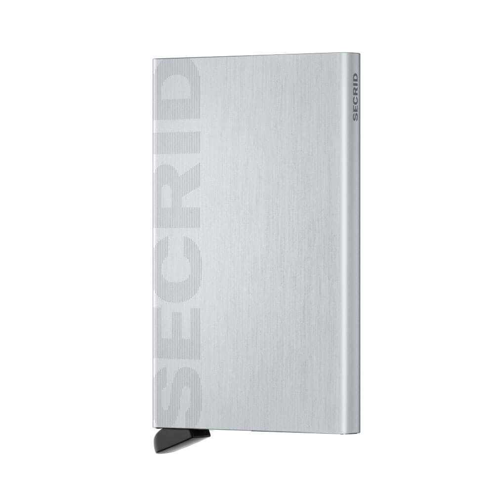 Secrid Cardprotector Kaarthouder Logo Brushed Silver