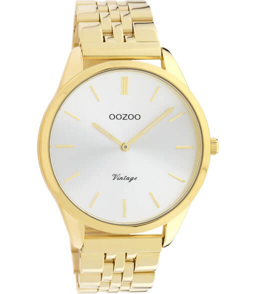 OOZOO Timepieces Horloge Vintage Goud Zilver| C9986