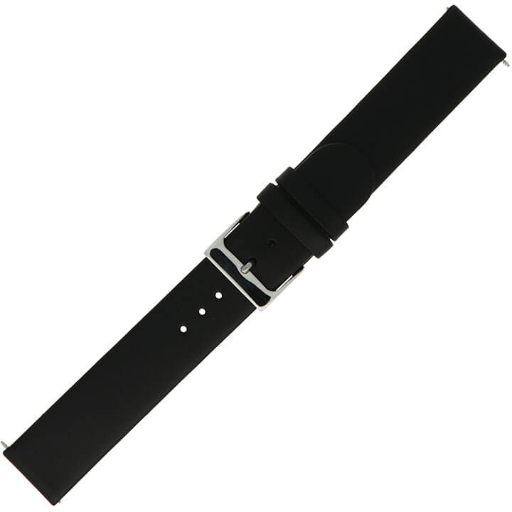 Pex Horlogebandje Plain Zwart 18mm