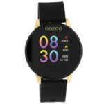 OOZOO Smartwatch Rubber Zwart/Goud | Q00120