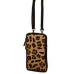 Bear Design Phone Bag Telefoontasje Black Cheetah