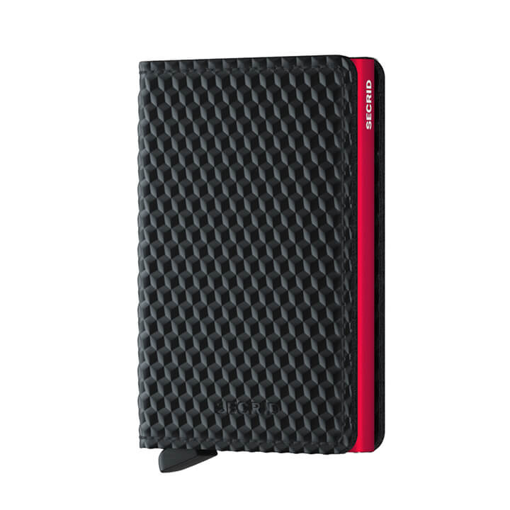 Secrid Slim Wallet Portemonnee Cubic Black - Red