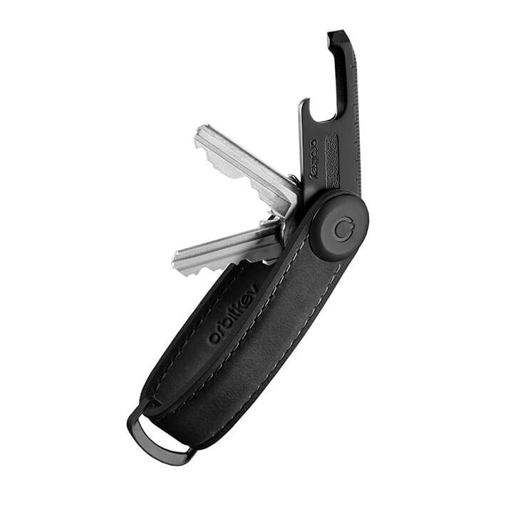 Orbitkey 2.0 Crazy Horse Key Holder Black Edition Inclusief Multi-Tool Black V2