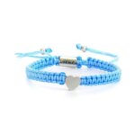 Caviar Collection Armband Heart Blue X White Gold