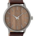 OOZOO Timepieces Horloge Donker Bruin/Oak | C9258