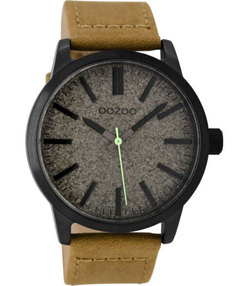 OOZOO Timepieces Horloge Camel Zwart | C9067