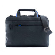 Nava Design Cross Briefcase Slim Schoudertas 15.6” Black/Blue