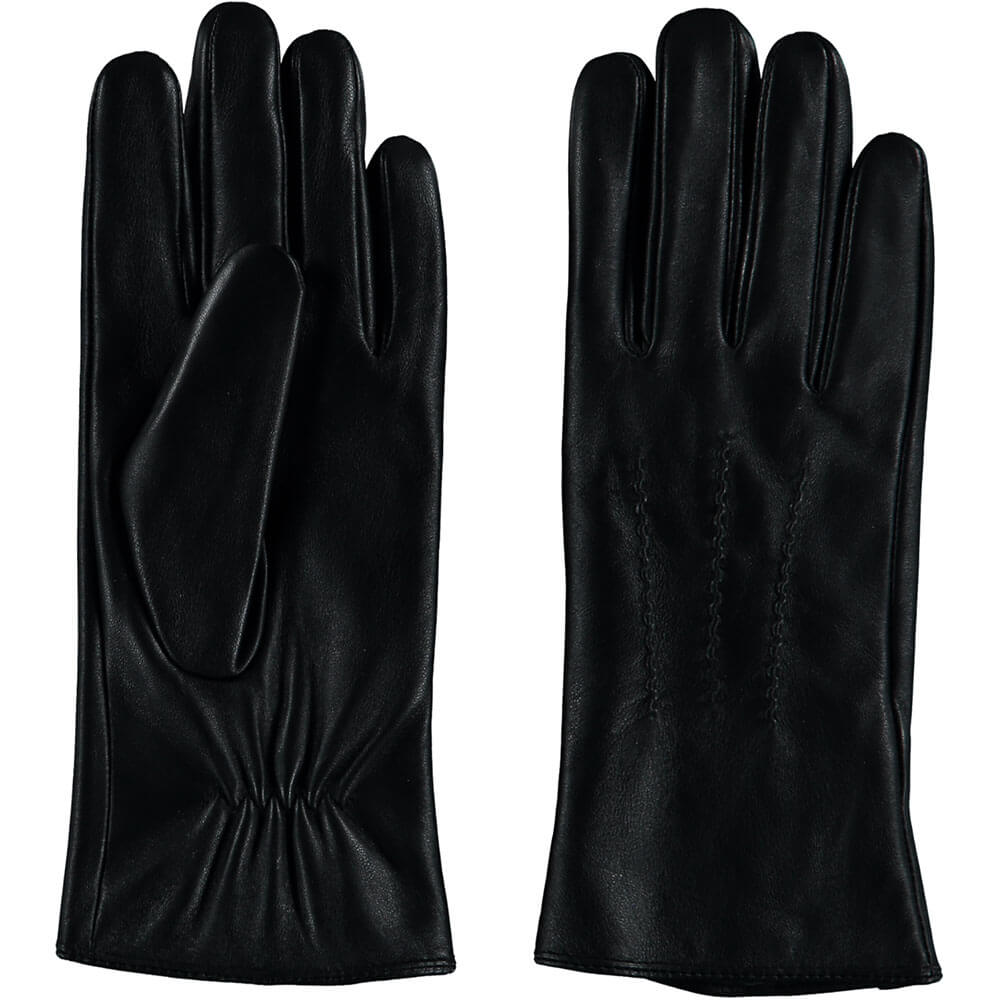 Sarlini Leren Dames Handschoenen Zwart