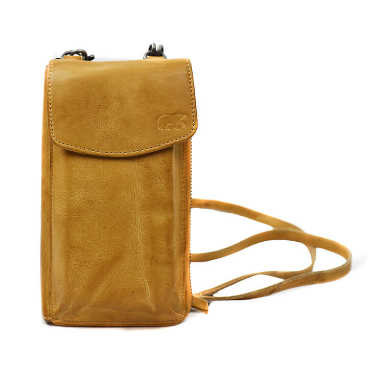 Bear Design Phone Bag Zoey Telefoontasje Geel
