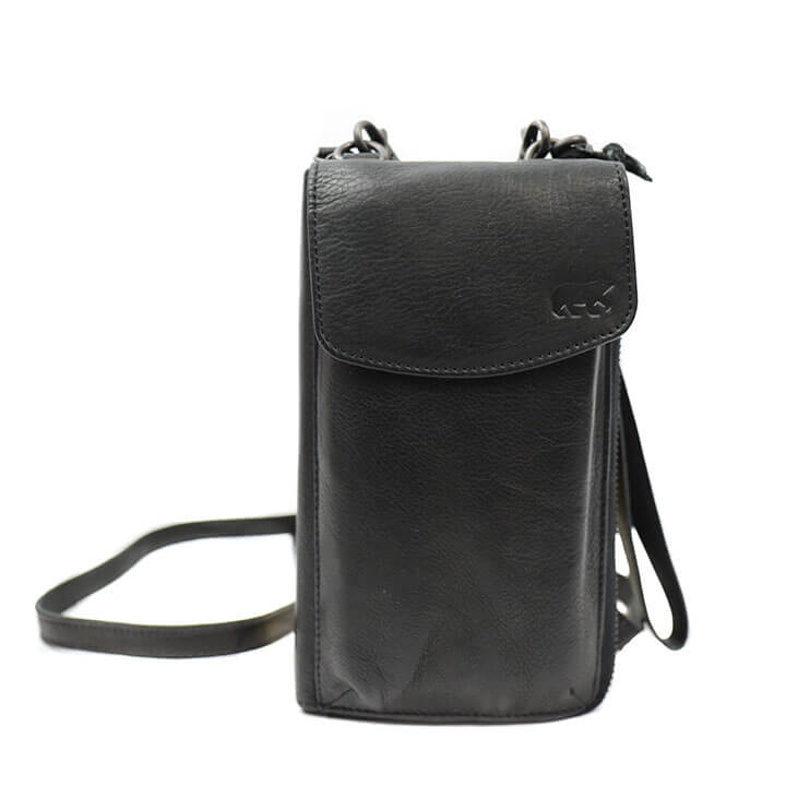 Bear Design Phone Bag Zoey Telefoontasje Zwart