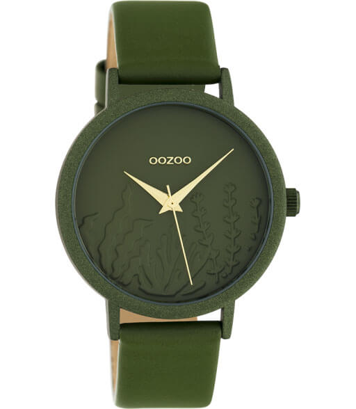 OOZOO Timepieces Horloge Olijf | C10608