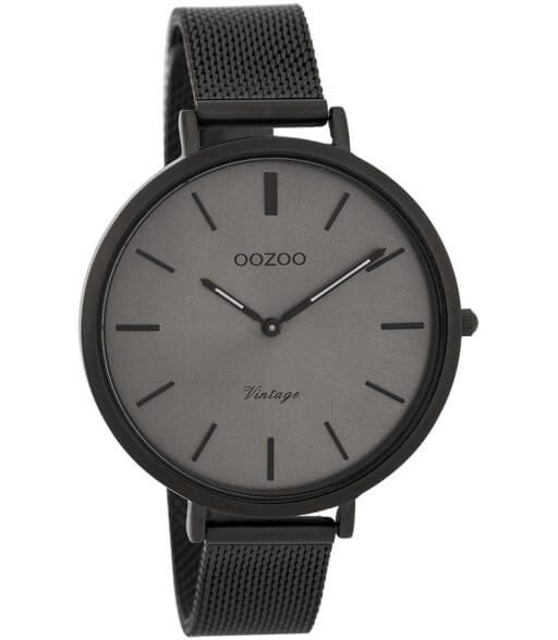 OOZOO Timepieces Horloge Vintage Zwart Donker Grijs | C9394