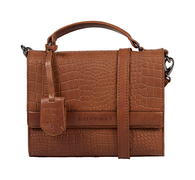 BURKELY Casual Carly Dames Citybag Klein - Cognac