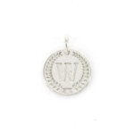 Imotionals Ronde Kettinghanger Letter W Zilver