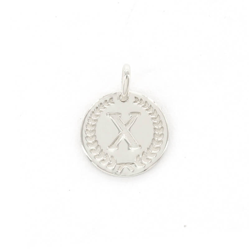 Imotionals Ronde Kettinghanger Letter X Zilver