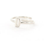 Imotionals Ring Letter D Zilver