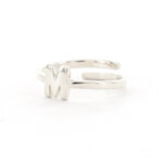 Imotionals Ring Letter M Zilver