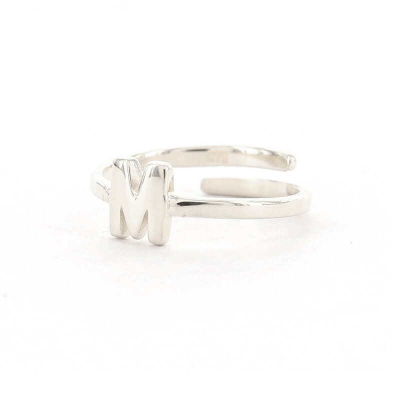 Imotionals Ring Letter M Zilver