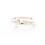 Imotionals Ring Letter P Zilver