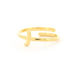 Imotionals Ring Letter J Goud