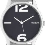 OOZOO Timepieces Horloge Zilver/Evening Blue | C10866