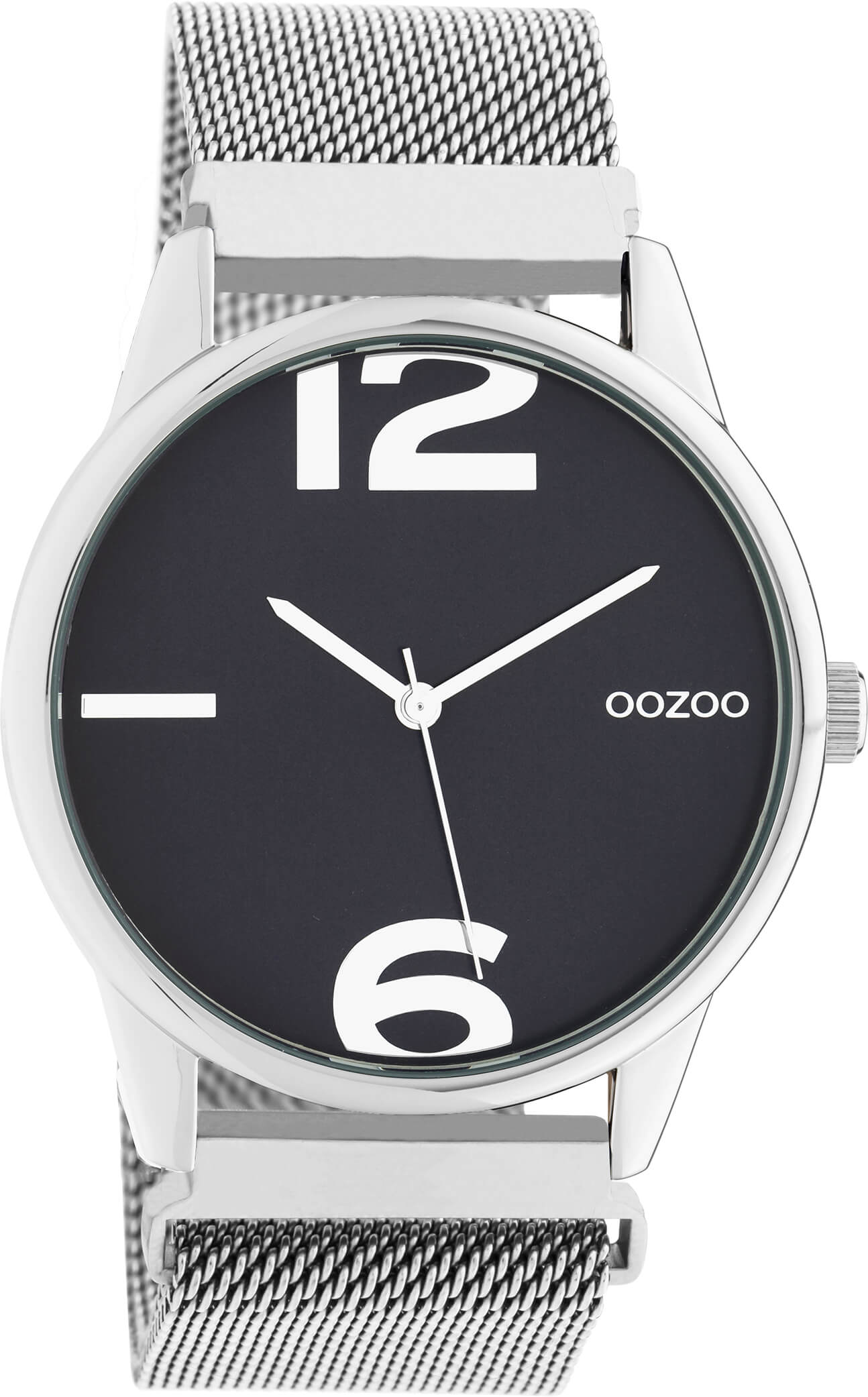 OOZOO Timepieces Horloge Zilver Evening Blue | C10866
