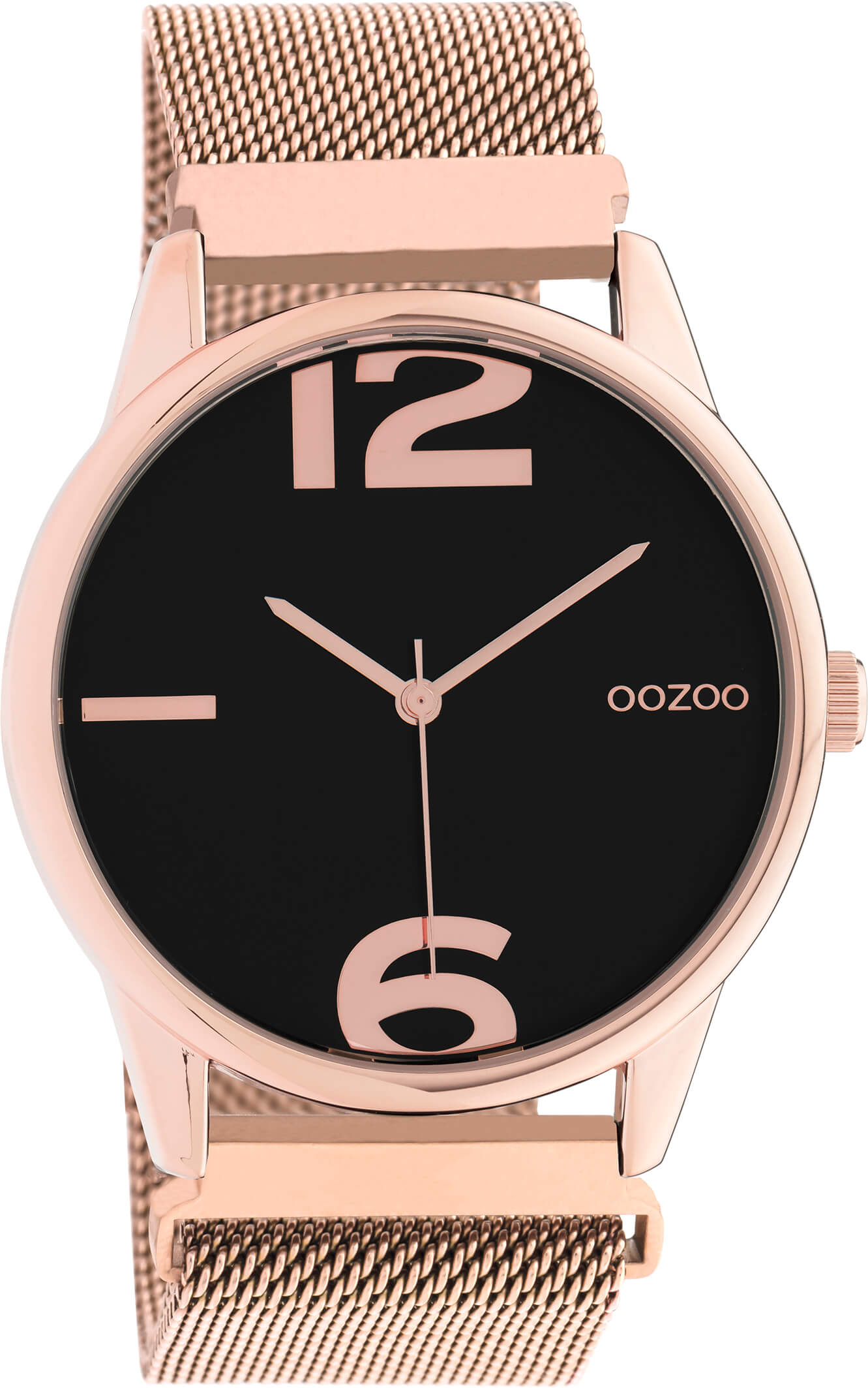 OOZOO Timepieces Horloge Rosé Zwart | C10869