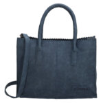 Zebra Trends Handtas Natural Bag Lisa XS Jeansblauw