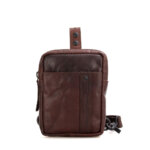 Spikes & Sparrow Slingbag Rugzak Donker Bruin