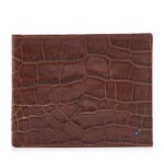 dR Amsterdam Croco Billfold L RFID Chestnut