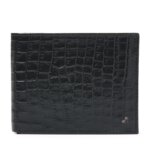 dR Amsterdam Croco Billfold L RFID Zwart
