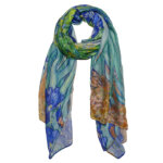 Boodz Langwerpige Sjaal Siffon Irissen | Van Gogh | Schilderij