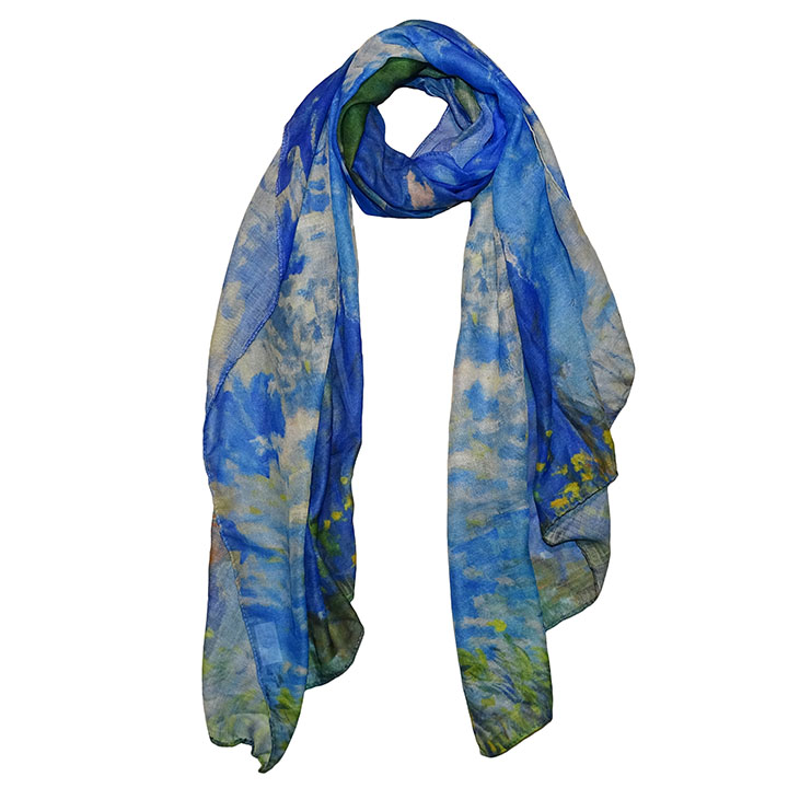 Boodz Langwerpige Sjaal Chiffon Vrouw met Parasol | Claude Monet | Schilderij