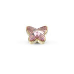 Melano Twisted Butterfly Steentje Light Rose