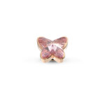 Melano Twisted Butterfly Steentje Light Rose Rosé