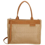 Zebra Trends Handtas/Schoudertas Straw Dark Natural