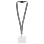 Keycord / Lanyard met Pashouder Grijs
