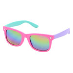 Kool-KidZ Wayfarer Kinder Zonnebril Lila/Mint/Roze
