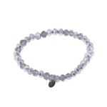 Day&Eve Elastische Armband Beads Silver