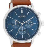 OOZOO Timepieces Horloge Bruin/Blauw | C11200