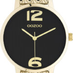 OOZOO Timepieces Horloge Goud/Zwart | C11023