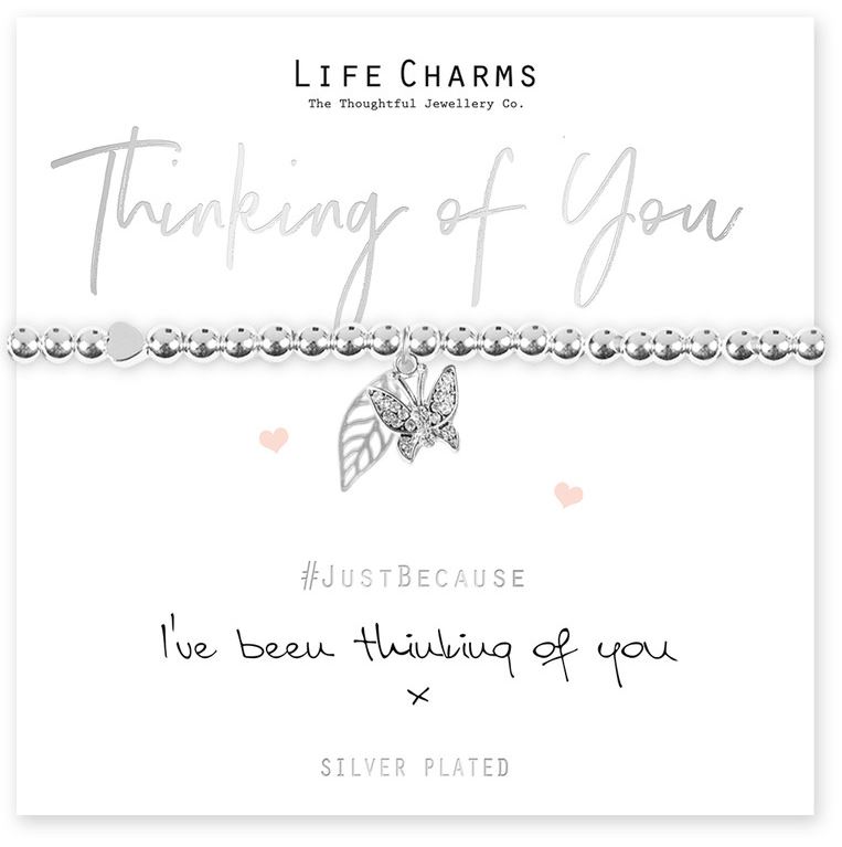 Life Charms Armband met Giftbox | Thinking Of You | Butterfly