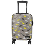 Zebra Trends Handbagage Kinder Koffer Travel Machines Grey