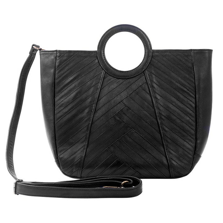Chabo Bags - Roxy Shopper - Handbag - Shopper - Crossover - Leer - Zwart