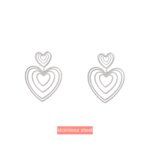 Day&Eve Oorbellen Sonar Heart Earring | Zilver