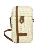 Enrico Benetti Rieten Telefoontasje Ibiza Off - White