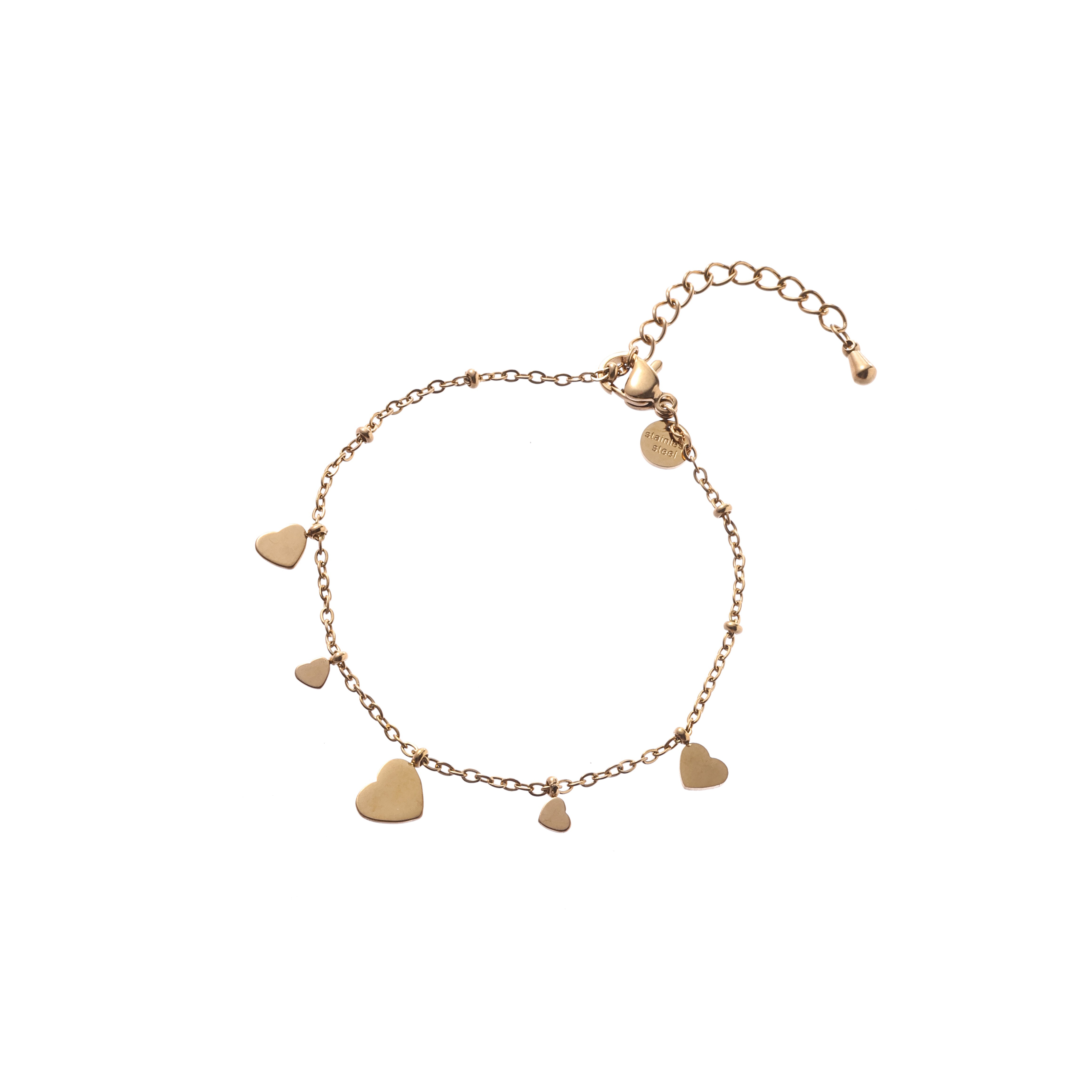 Day Eve Armband Hearts On The Side | Goud