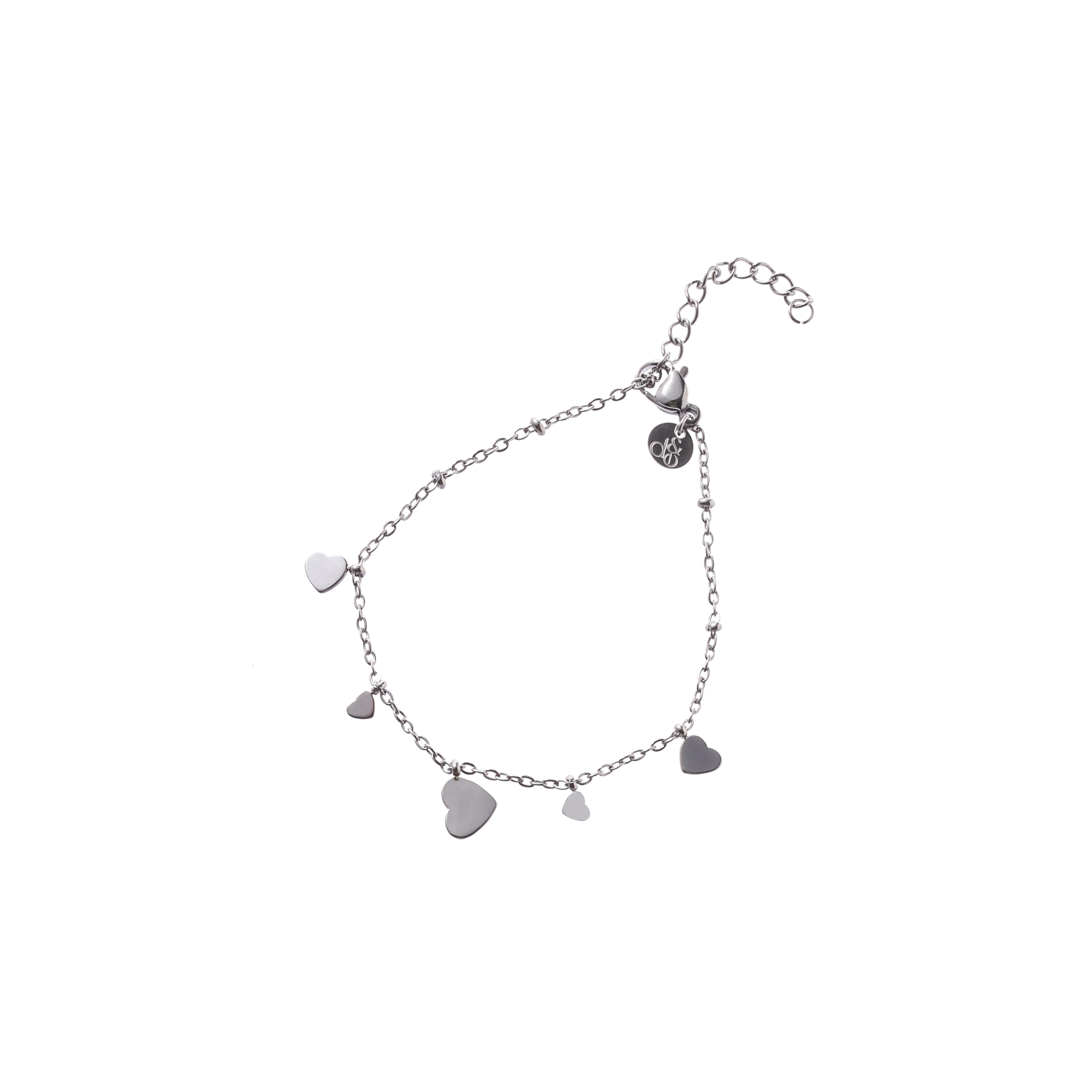 Day Eve Armband Hearts On The Side | Zilver