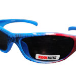 Kool-KidZ Wayfarer Kinder Zonnebril Spider Rood/Blauw